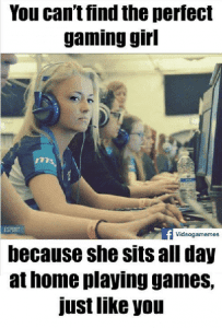 Stereotypes about female esports gamers