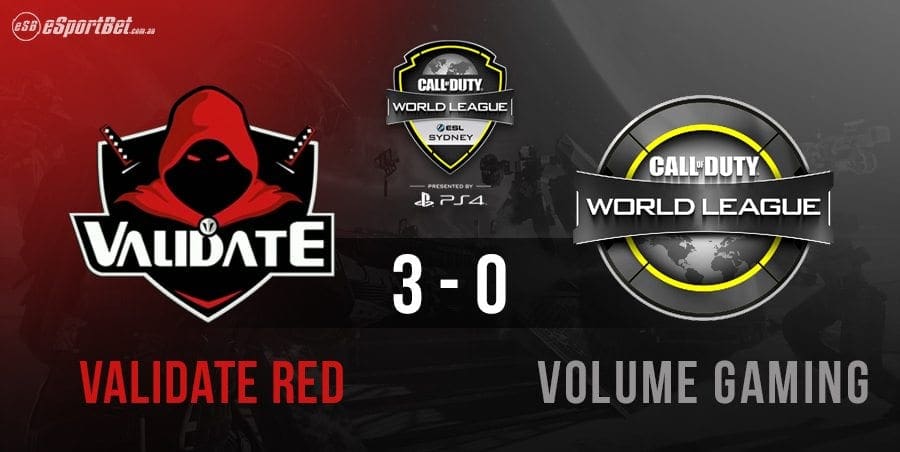 CWL eSports Validate Red win